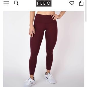 El Toro 25" Red Wine Fleo leggings